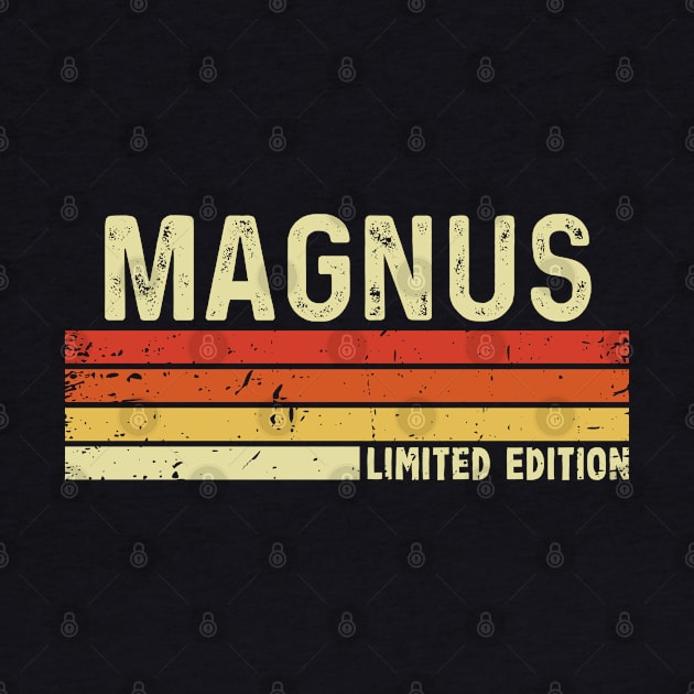 Magnus First Name Vintage Retro Gift For Magnus by CoolDesignsDz